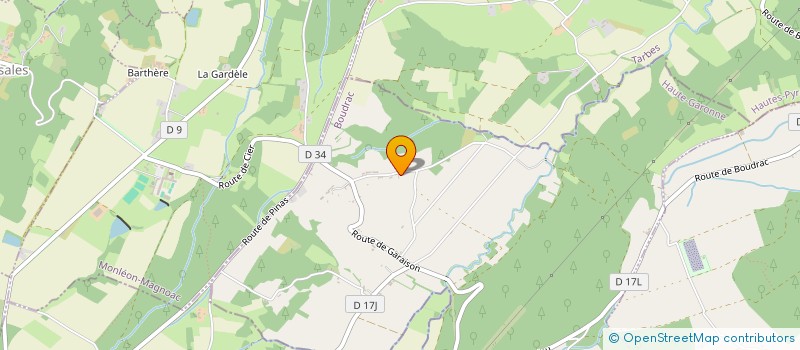 localisation de l'entreprise A.S.L. BOUDRAC  BOUDRAC