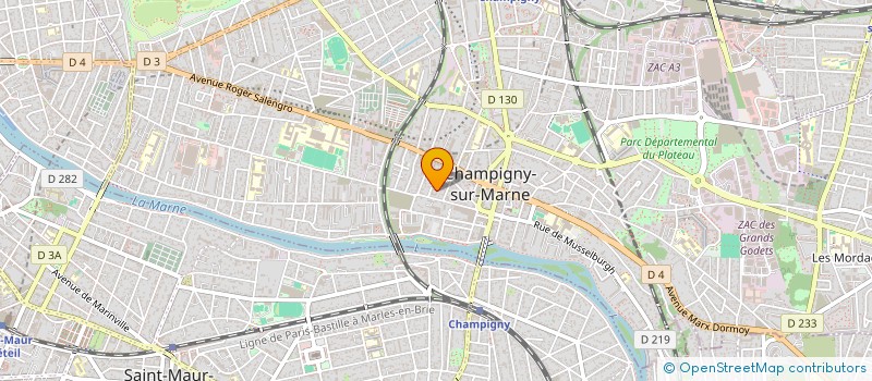 localisation de l'entreprise A.S.L.DEMENAGEMENT à CHAMPIGNY SUR MARNE