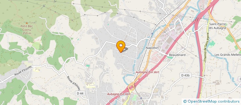 localisation de l'entreprise A.S.L. DU LOTISSEMENT LES SOLANS à AUBAGNE