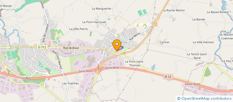 localisation de l'entreprise A S L INFORMATIQUE  HILLION