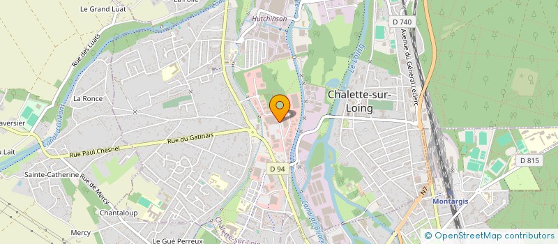 localisation de l'entreprise A.S.L. INTERIM à CHALETTE-SUR-LOING