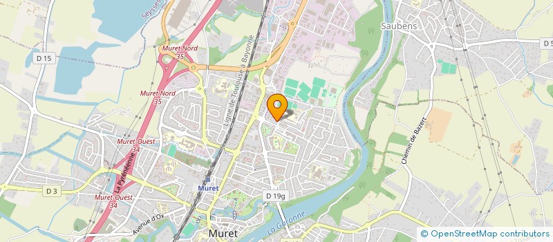 localisation de l'entreprise A.S.L TRANSPORT à MURET