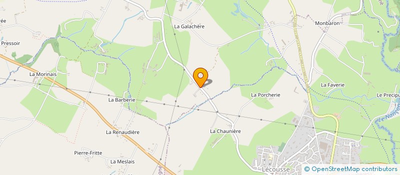 localisation de l'entreprise A. S. LA MARVAIZIENNE  SAINT-GERMAIN-EN-COGLES