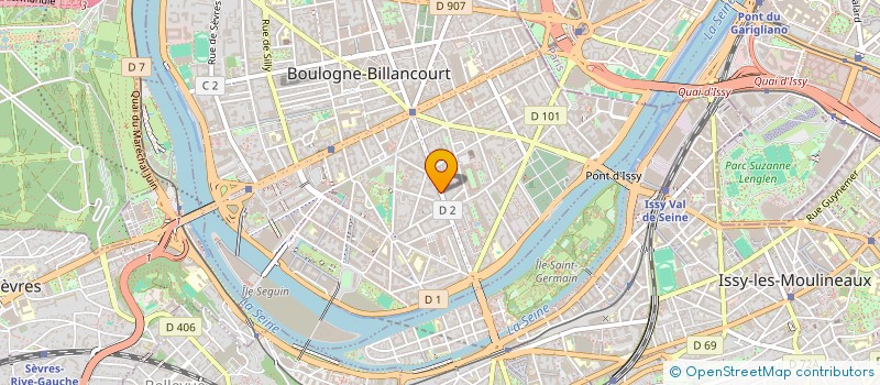 localisation de l'entreprise A&S LOCATION à BOULOGNE-BILLANCOURT