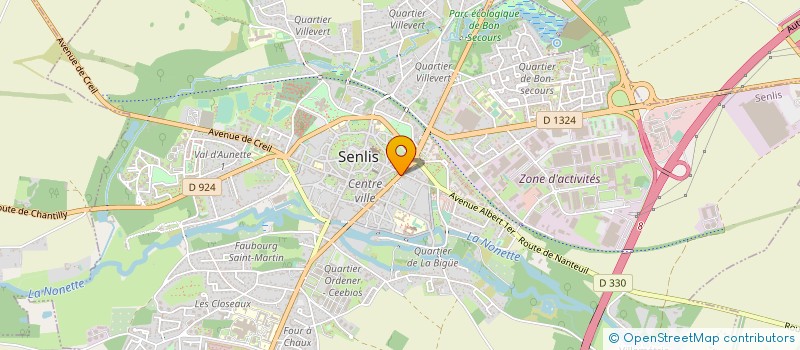 localisation de l'entreprise A & S LOGISTICS à SENLIS
