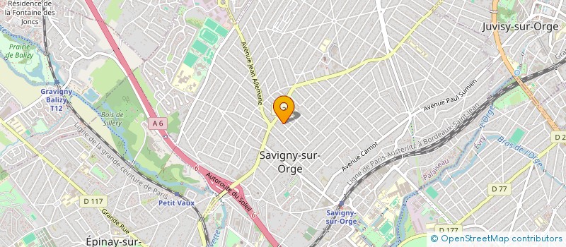 localisation de l'entreprise A S M à SAVIGNY-SUR-ORGE