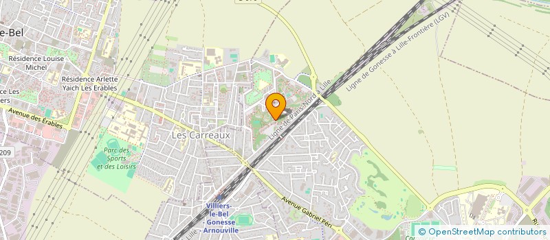 localisation de l'entreprise A.S.M à GONESSE