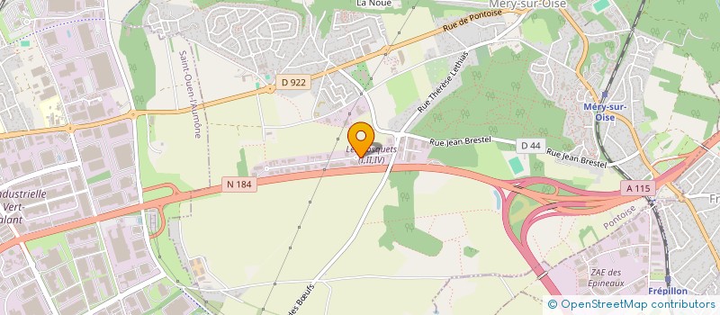 localisation de l'entreprise A S M - ADIS 95 à MERY-SUR-OISE