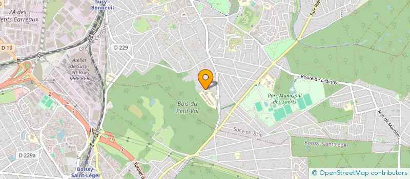 localisation de l'entreprise A.S.M. CLIMELEC à SUCY-EN-BRIE