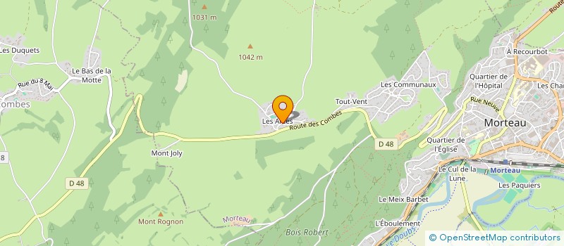 localisation de l'entreprise A.S.M.E  MORTEAU