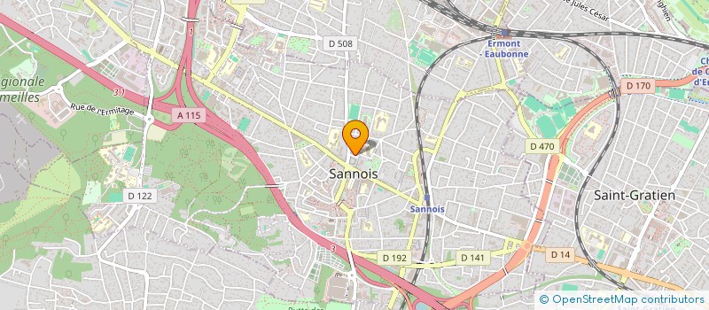 localisation de l'entreprise A.S.M IMMOBILIER  SANNOIS