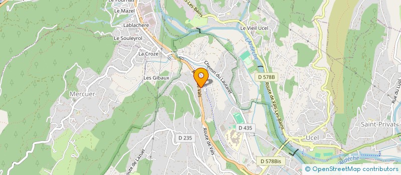 localisation de l'entreprise A.S.M.L à AUBENAS