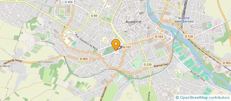 localisation de l'entreprise A.S.M.T. à AUXERRE