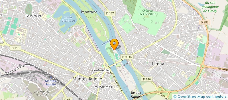 localisation de l'entreprise A S M TENNIS  MANTES-LA-JOLIE