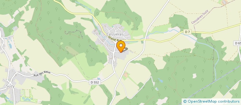 localisation de l'entreprise A.S. MARTIN  CESSIERES-SUZY