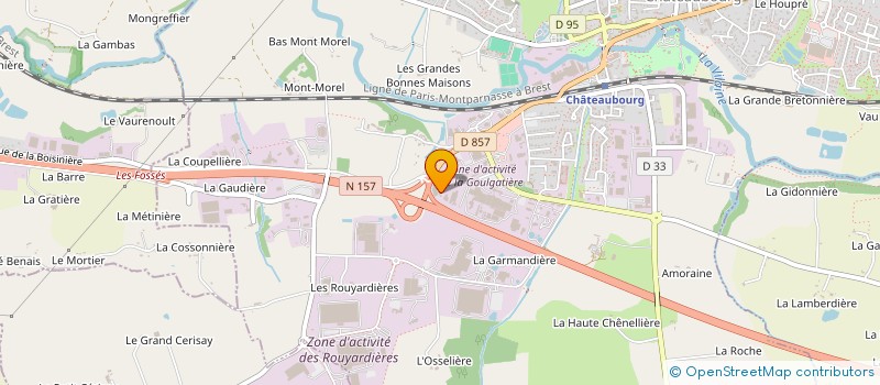 localisation de l'entreprise A.S. MECA à CHATEAUBOURG