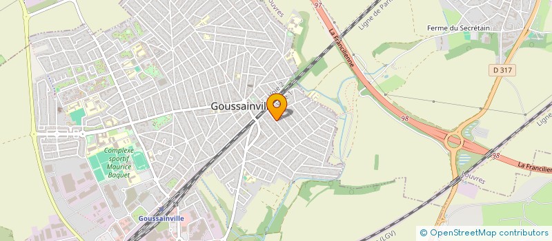 localisation de l'entreprise A.S. MENUISERIE  GOUSSAINVILLE