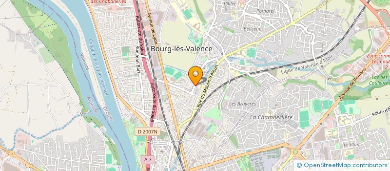 localisation de l'entreprise A.S.N. PIECES AUTOS  BOURG-LES-VALENCE