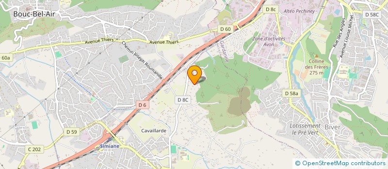 localisation de l'entreprise A.S. NETTOYAGES  SIMIANE-COLLONGUE