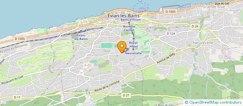 localisation de l'entreprise A.S.O  EVIAN-LES-BAINS