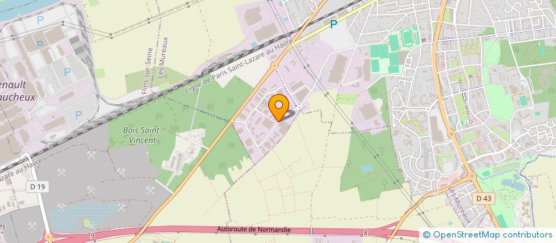 localisation de l'entreprise A.S.O. BAT à MUREAUX (LES)