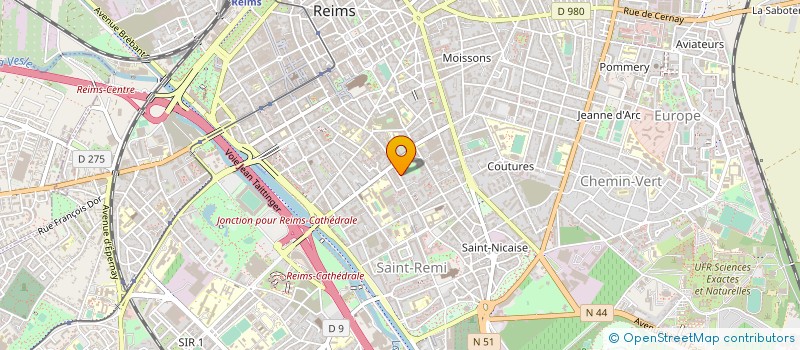 localisation de l'entreprise A.S.P. à REIMS