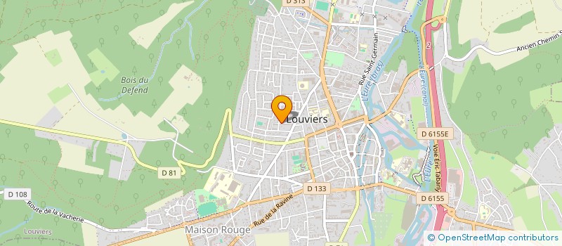 localisation de l'entreprise A.S.P. à LOUVIERS