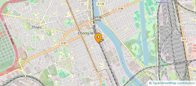 localisation de l'entreprise A S P  CHOISY-LE-ROI