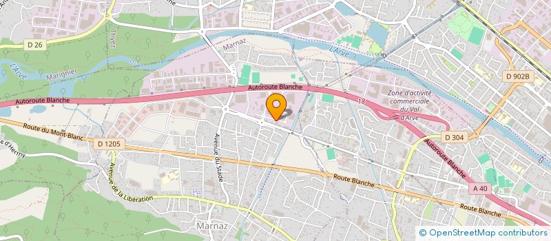 localisation de l'entreprise A.S.P.  MARNAZ