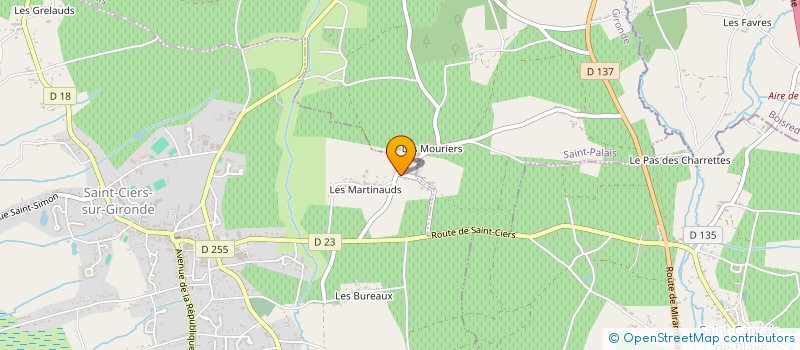 localisation de l'entreprise A.S.P.A.D  SAINT-CIERS-SUR-GIRONDE