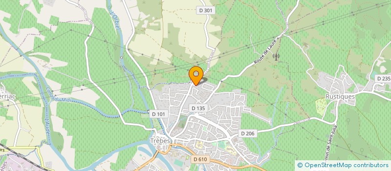 localisation de l'entreprise A.S.P.J PLATRERIE à TREBES