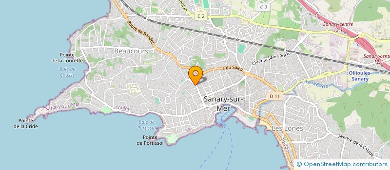 localisation de l'entreprise A . S . P . S ( ACCOMP SCOLAIRE PSYCHO SOCIAL ) à SANARY-SUR-MER