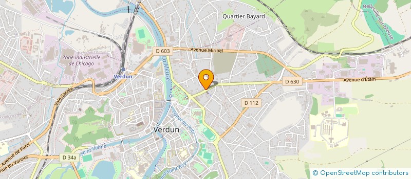 localisation de l'entreprise A.S.P.T.T. VERDUN à VERDUN