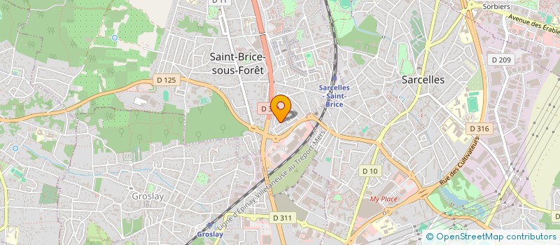 localisation de l'entreprise A.S PARTNERS à SAINT-BRICE-SOUS-FORET