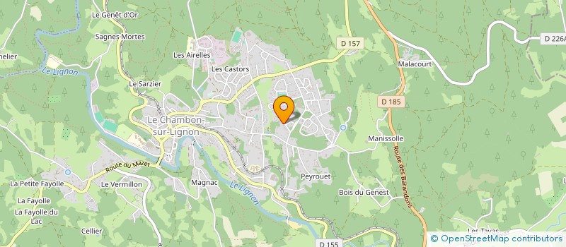 localisation de l'entreprise A&S PARTNERS  LE CHAMBON-SUR-LIGNON