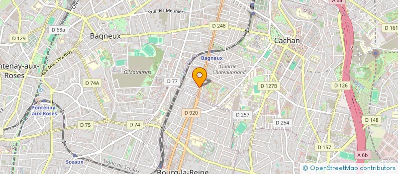 localisation de l'entreprise A&S PIZZA à BAGNEUX