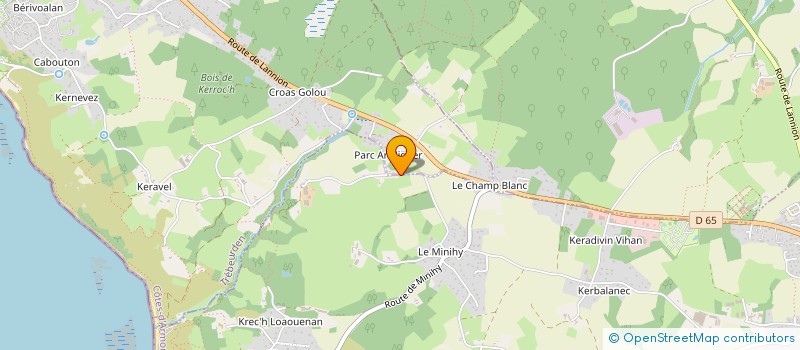 localisation de l'entreprise A.S.PLEUMEUR BODOU FOOTBALL  PLEUMEUR-BODOU