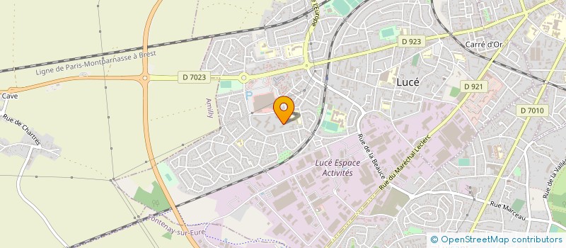 localisation de l'entreprise A.S PLOMBERIE à LUCE