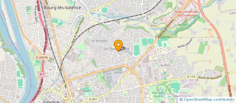 localisation de l'entreprise A.S. - PRO. SECURITE  VALENCE