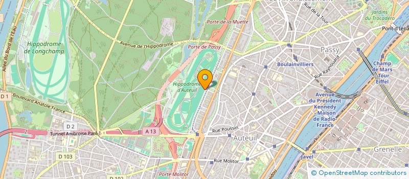 localisation de l'entreprise A.S. PROD  PARIS