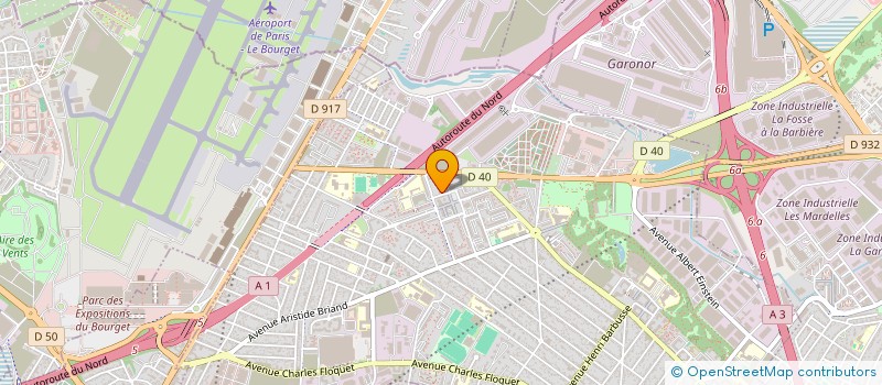 localisation de l'entreprise A.S.R.  LE BLANC-MESNIL