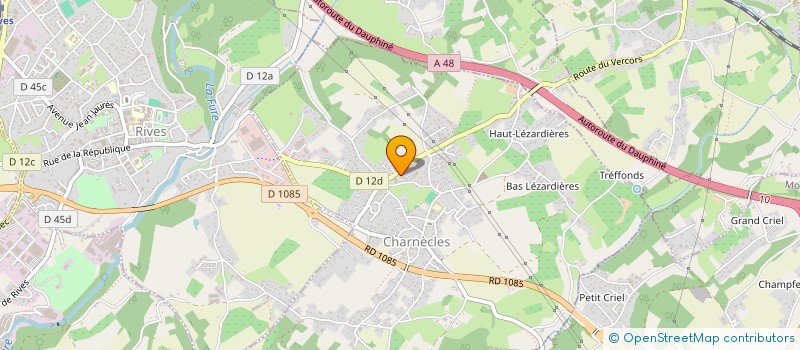 localisation de l'entreprise A.S.R à CHARNECLES