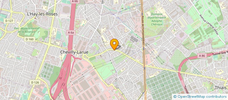 localisation de l'entreprise A.S.R. CONSEIL(ALARMES SECURITE RENOVAT) à CHEVILLY LARUE