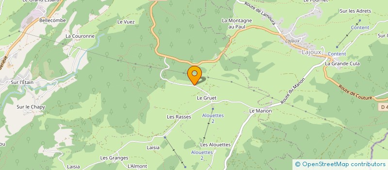localisation de l'entreprise A S R DES HAUTES COMBES à SEPTMONCEL LES MOLUNES