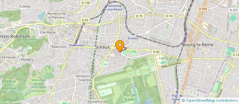 localisation de l'entreprise A.S. RACINE à SCEAUX