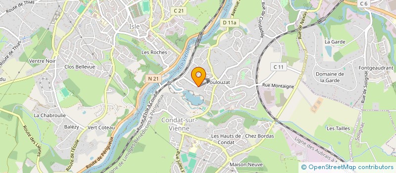 localisation de l'entreprise A.S. RENOV à CONDAT-SUR-VIENNE