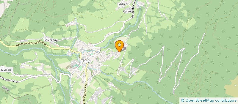 localisation de l'entreprise A S S  CRETS EN BELLEDONNE