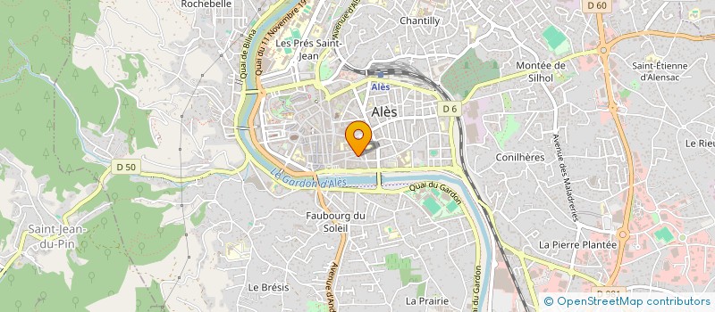 localisation de l'entreprise A.S.S. - ALES SURVEILLANCE SECURITE à ALES