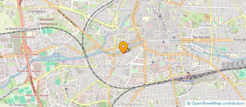 localisation de l'entreprise A.S.S.G.  RENNES