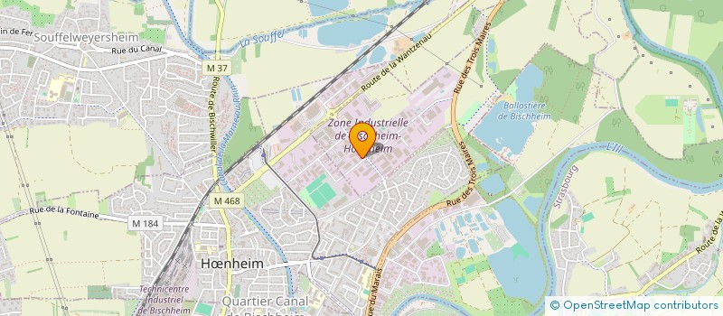 localisation de l'entreprise A.S. SANITAIRE à BISCHHEIM